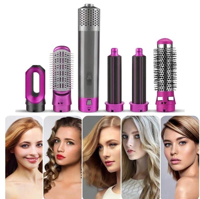 5-in-1 Professional Hair Styler – Best Hot Air Brush for Curling & Straightening in KSA