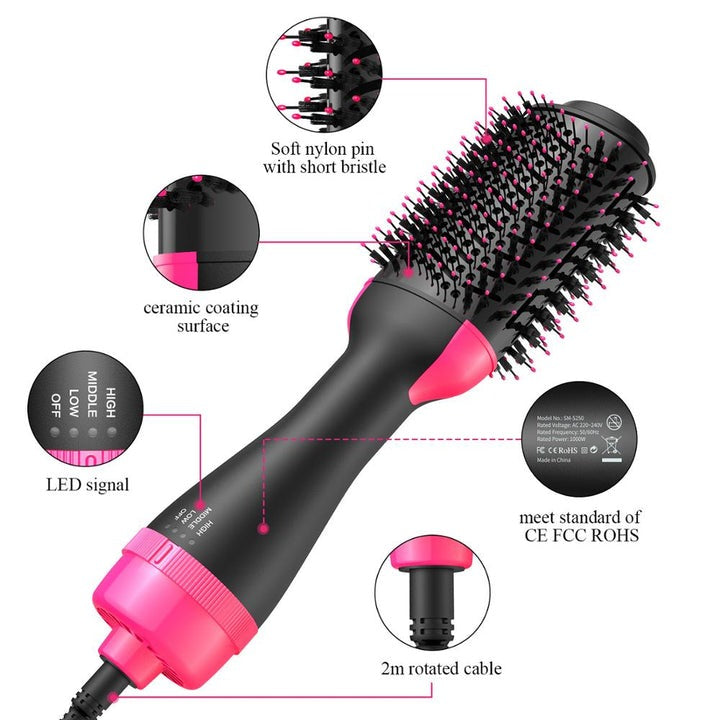 3-in-1 Hot Air Brush & Styler –Smooth, Shine, and Volume in Minutes