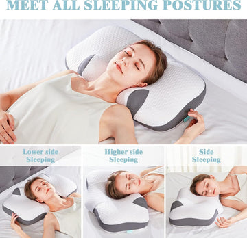 Medical Neck Pillow for Pain Relief - Soft Memory Foam for Better Sleep