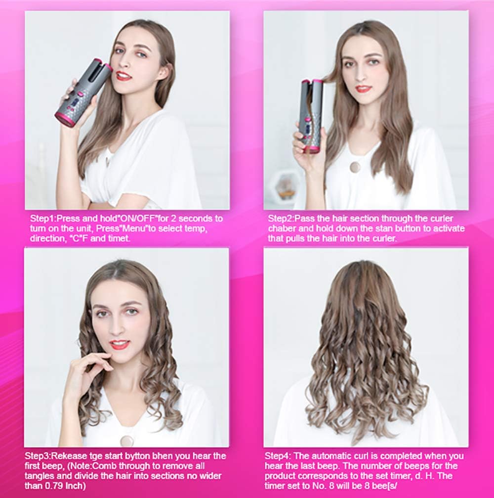 Viral Magic Hair Curler – Wireless Automatic Curling Iron for Perfect Curls | Fast Delivery in KSA