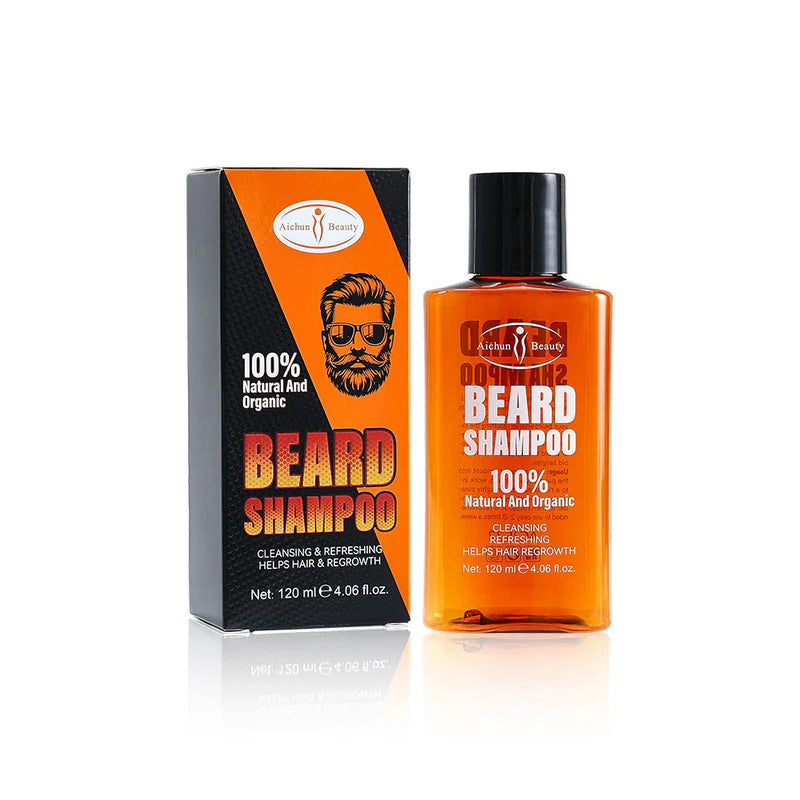 Aichun Beauty 100% Natural & Organic Beard Shampoo – Growth Stimulating & Deep Cleansing (120ml)