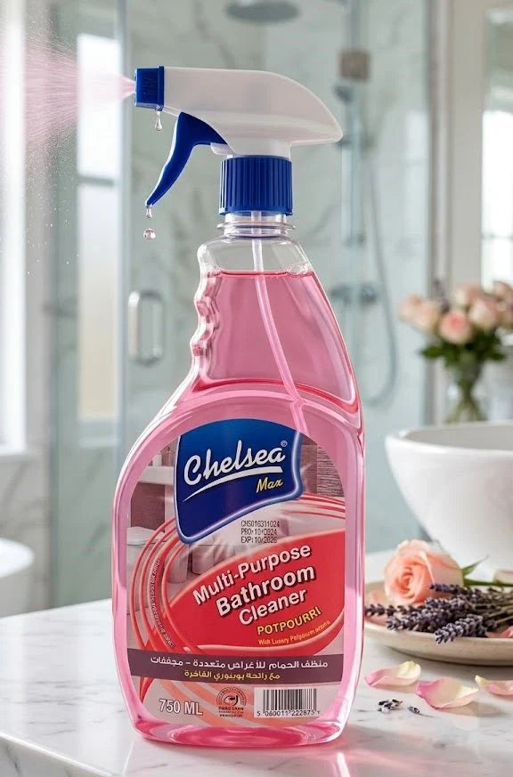 Chelsea Max Multi-Purpose Bathroom Cleaner Spray – Deep Stain Remover & Sparkling Shine