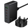 Hoco 6-in-1 Fast Charging Station – Desktop Power Hub for Laptop, Tablet & Mobile