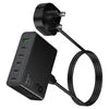 Hoco 6-in-1 Fast Charging Station – Desktop Power Hub for Laptop, Tablet & Mobile