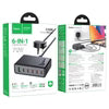 Hoco 6-in-1 Fast Charging Station – Desktop Power Hub for Laptop, Tablet & Mobile