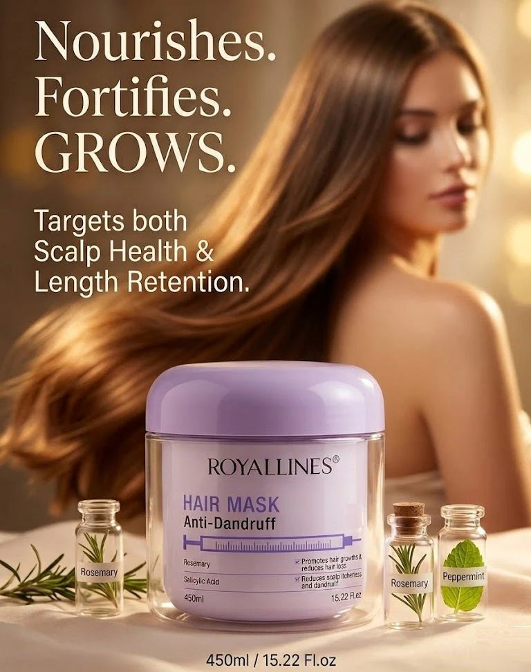 RoyalLines Hair Mask – Advanced Anti-Dandruff & Rapid Hair Growth Treatment (400ml)