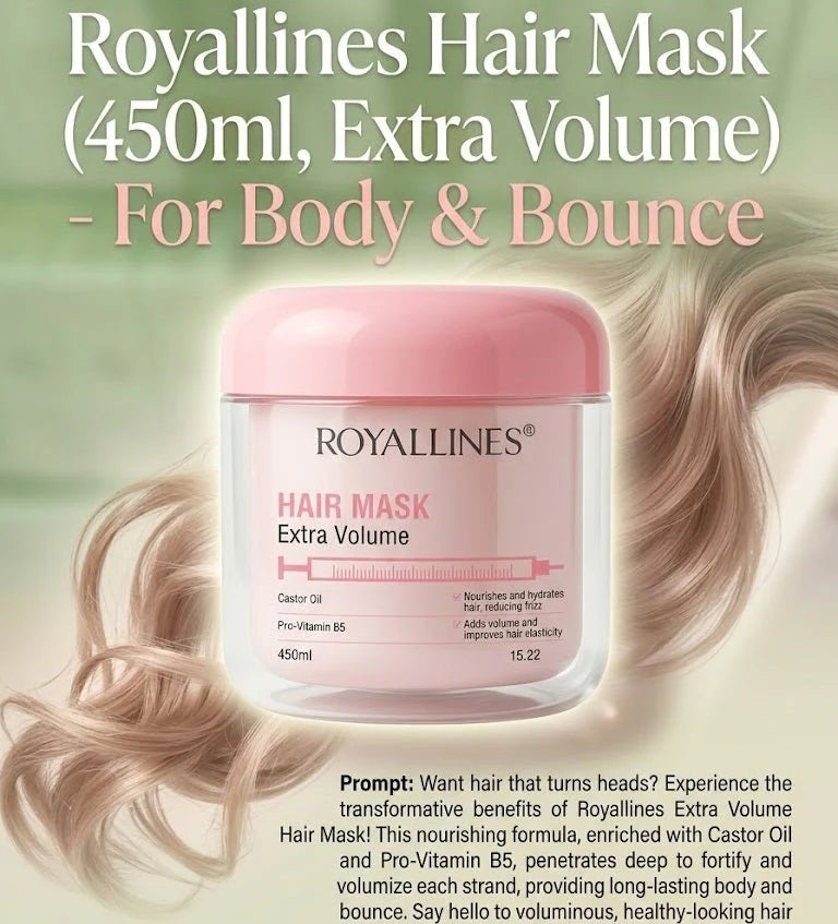 RoyalLines Hair Mask – Professional Deep Conditioning & Scalp Repair Treatment
